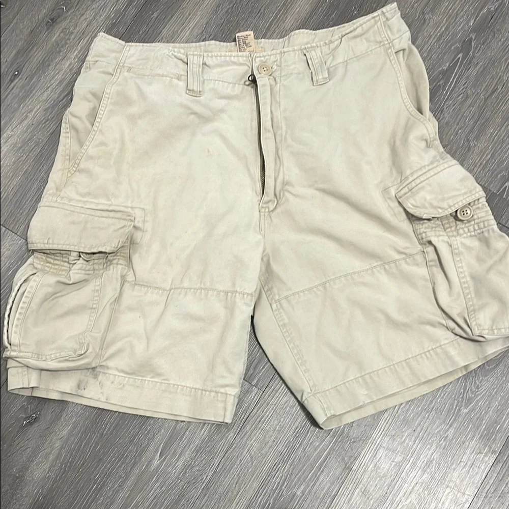 Austin Clothing Co Tan Cargo Shorts Casual Cotton Blend